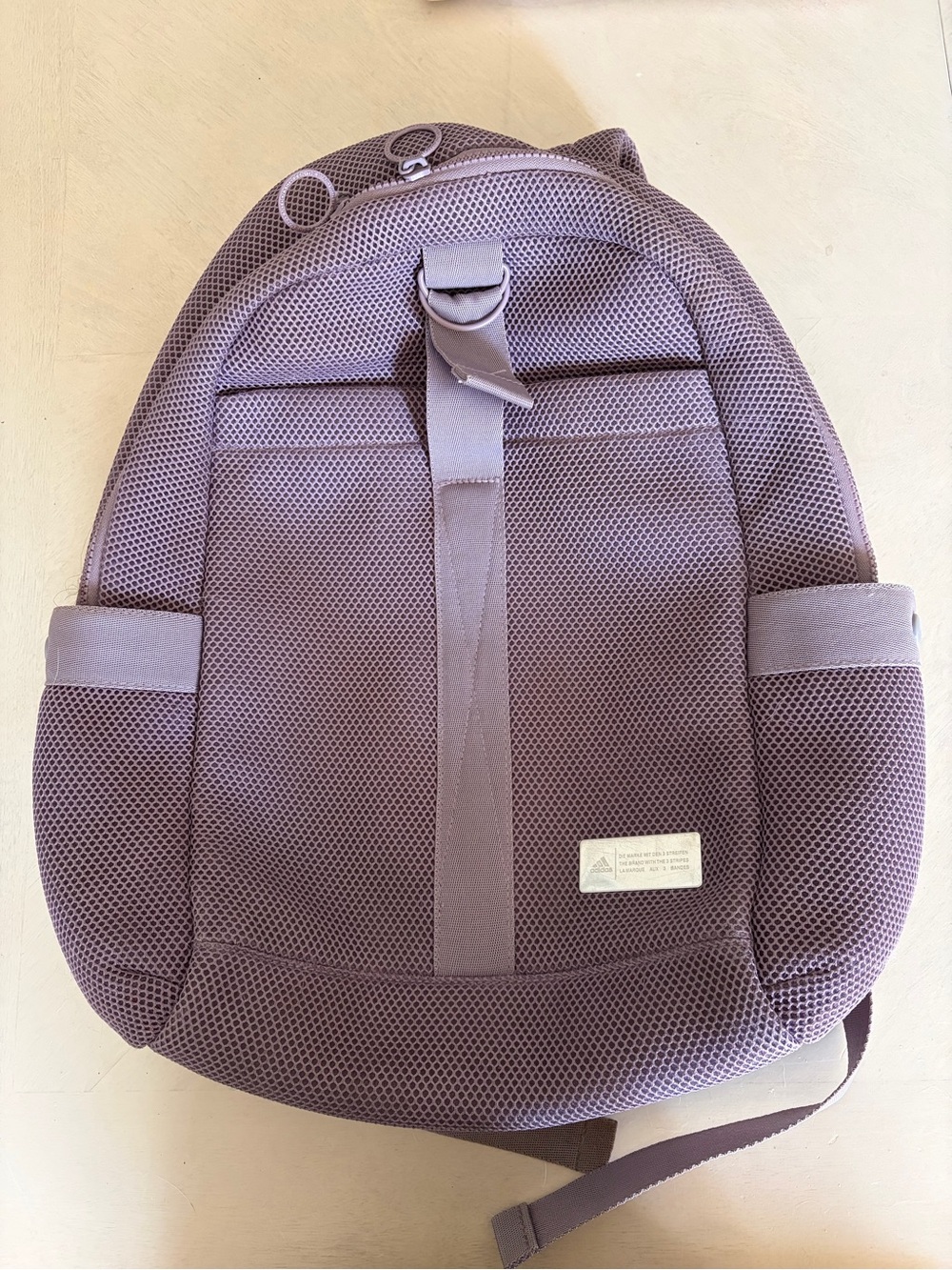 Adidas Purple Mesh Backpack